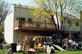 2nd story walk-out deck off of the master bedroom - Farmington Hills